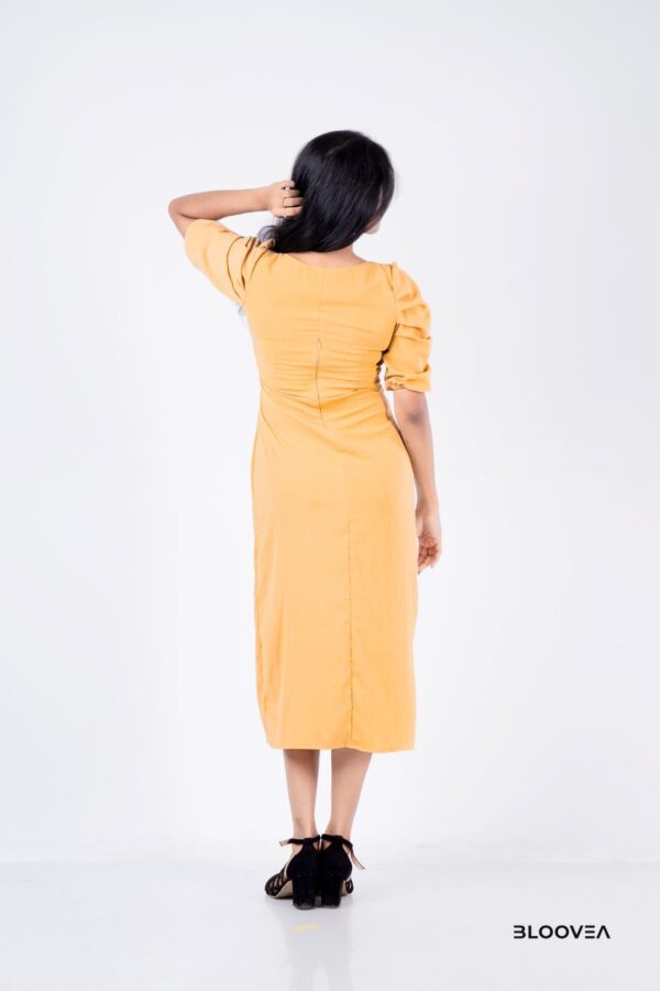 Zum zum yellowish office dress