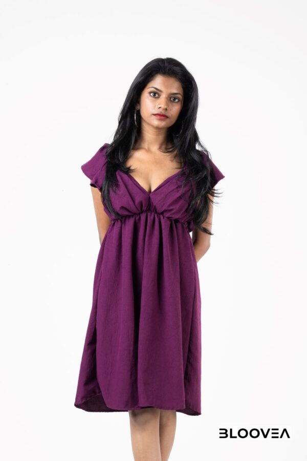 Bloovea Purple Short Dress