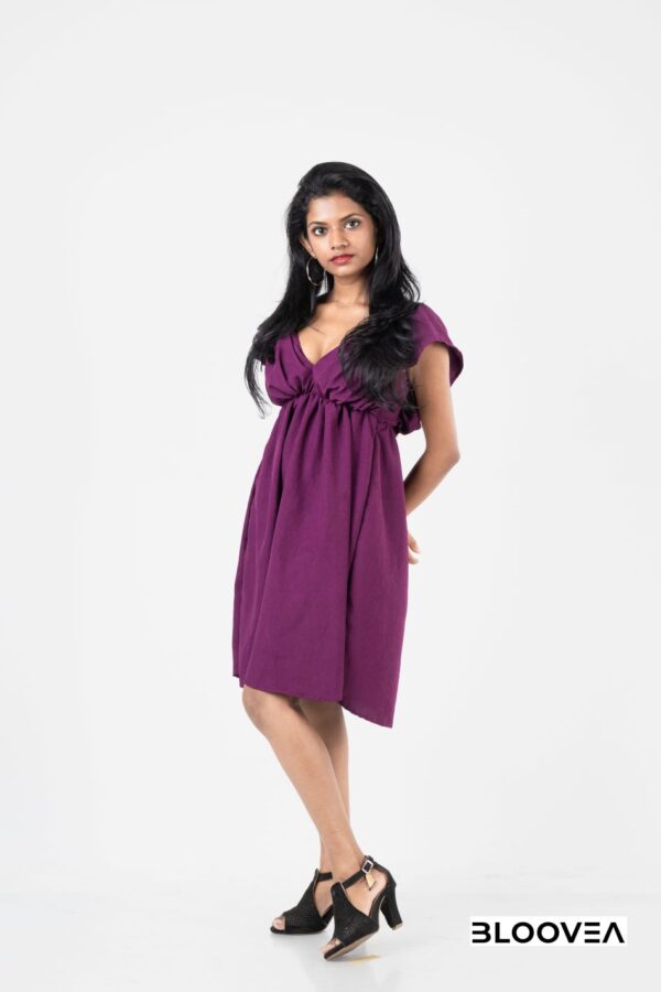 Bloovea Purple Short Dress