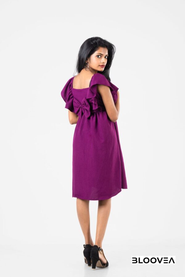 Bloovea Purple Short Dress