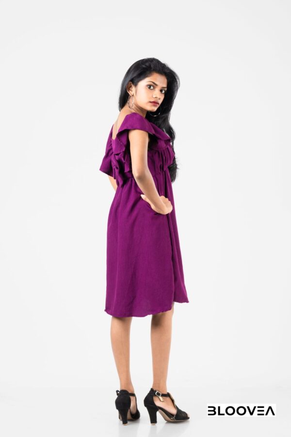 Bloovea Purple Short Dress