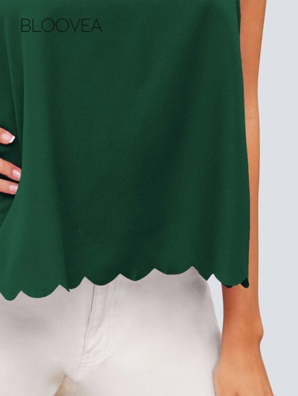Back Scallop Hem Crop Top