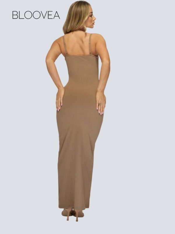 Slinky Body-Hugging Maxi Dress